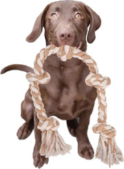 Tessuto per Cani Resistenti - 92 cm Giocattolo Interattivo con 5 Nodi