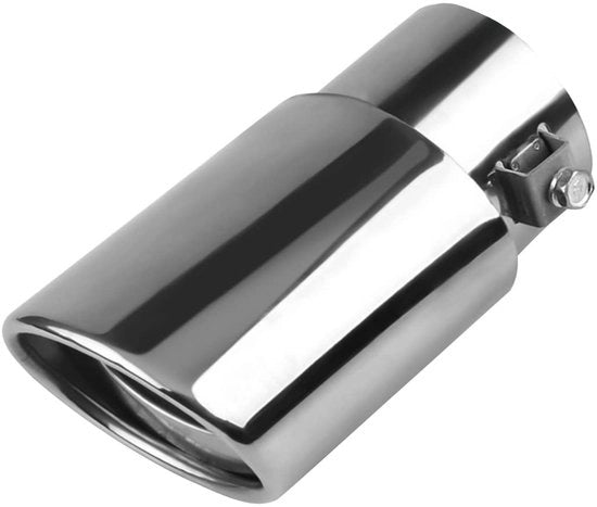 Uscita di Scarico - Bocchetta di Scarico Sferica - Fusto di Scarico - Scarico in Acciaio Inossidabile - Universale 38-53 mm - Amplificatore di Rumore - Sferica - Per Auto - Argento - Diretto