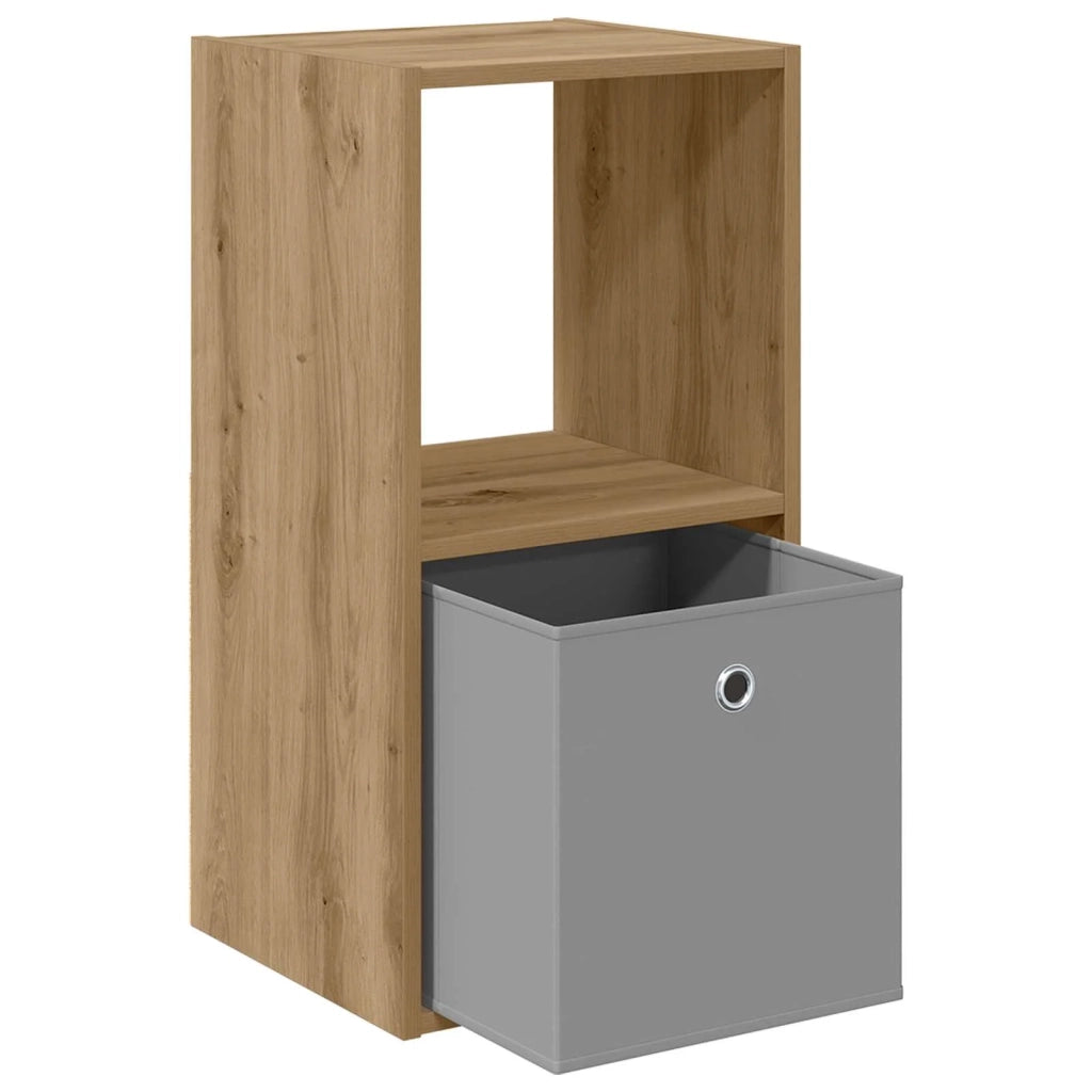 Set di 2 Comodini | Armadio da Notte | Mobiletto da notte Rovere artigianale 35 x 32 x 68,5 cm