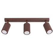 Plafoniera KARBON 3L marrone
