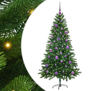 Albero di Natale | Decorazioni natalizie con 150 LED con supporto Verde 150 cm PE
