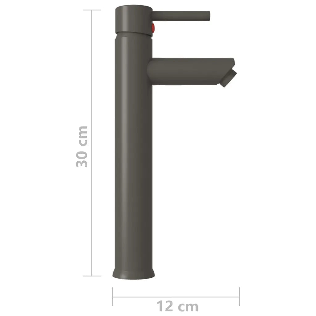 Rubinetto Miscelatore da Bagno Grigio 12x30 cm 149090