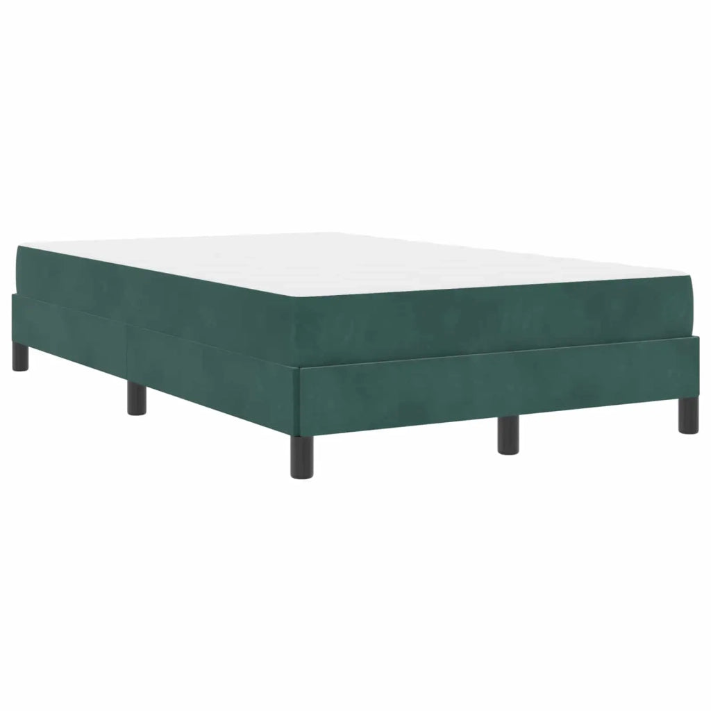 Letto a molle con materasso Verde Scuro 120 x 200 cm Tessuto 3398686