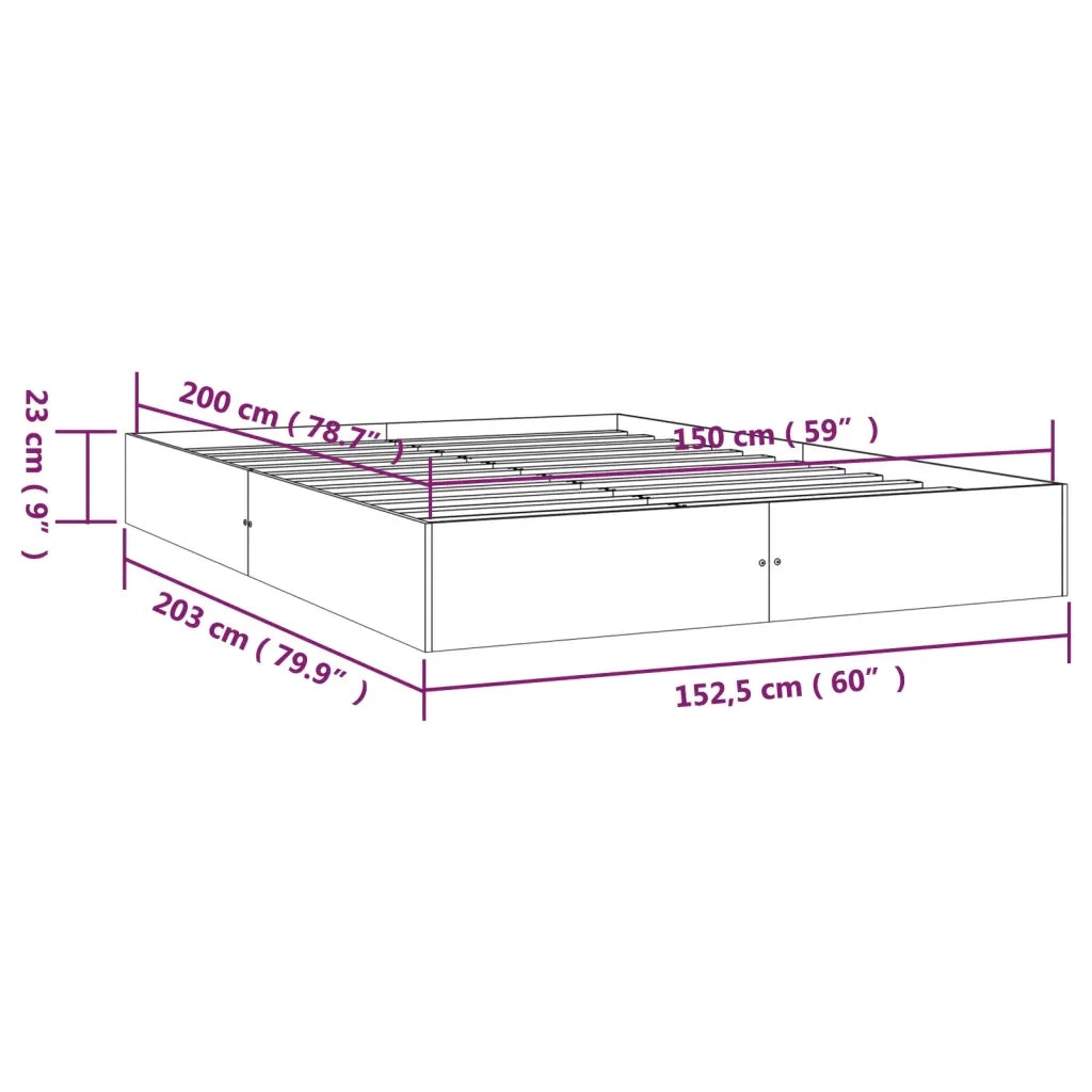 Giroletto in Legno Massello 150x200 cm King Size 820037