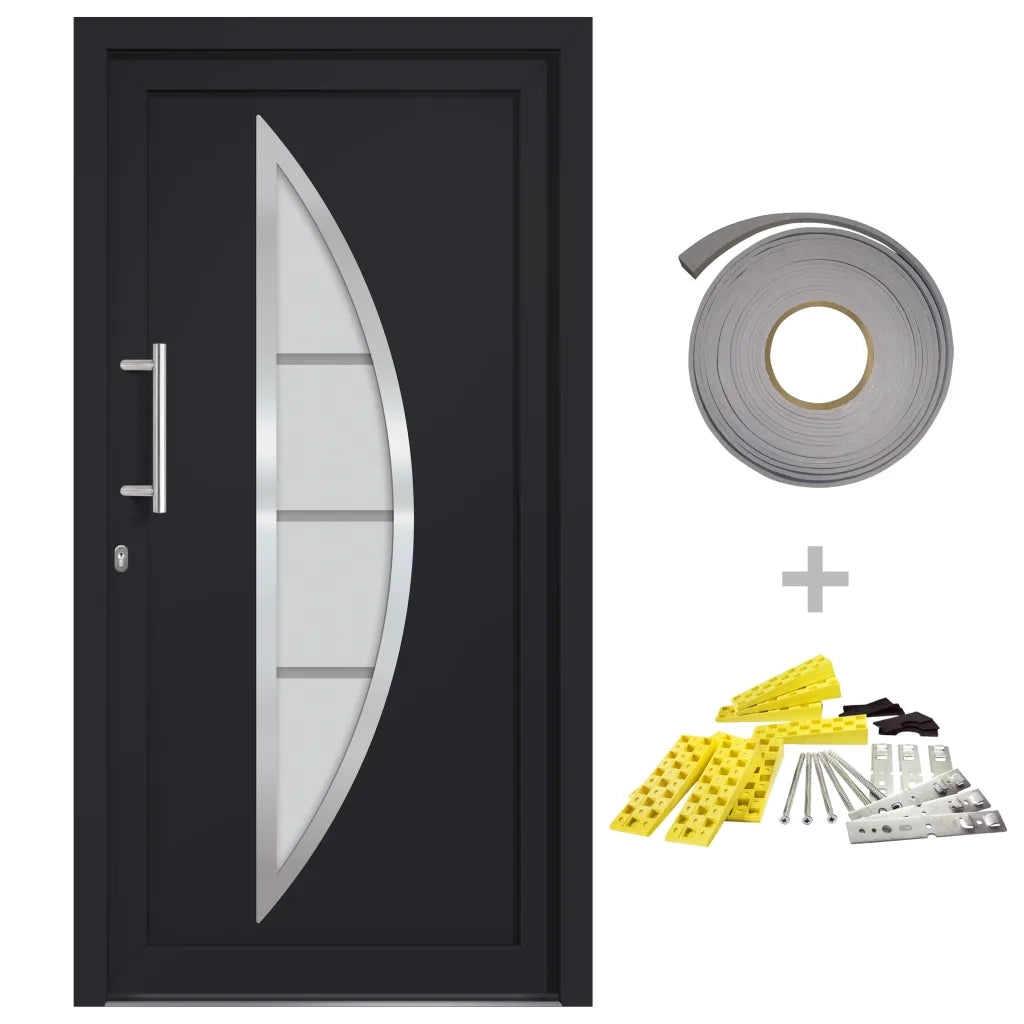 Porta di Ingresso Antracite 98x208 cm