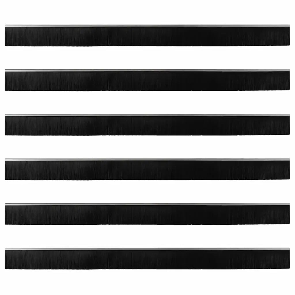 Spazzole per porte a vite 6 pz Argento 100 cm CFW8000970