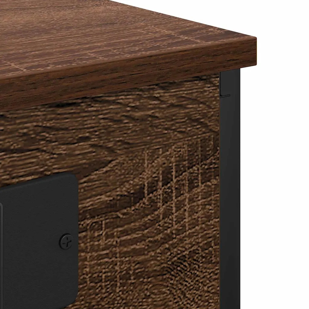 Armadio da Notte 2 pcs Rovere Marrone 41 x 31 x 76 cm 859534