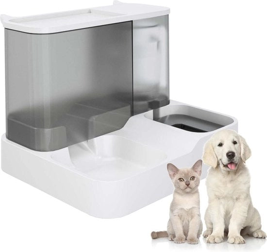 Dispensatore di acqua per animali domestici automatico a gravità per piccoli cani e gatti - Design facile da riempire