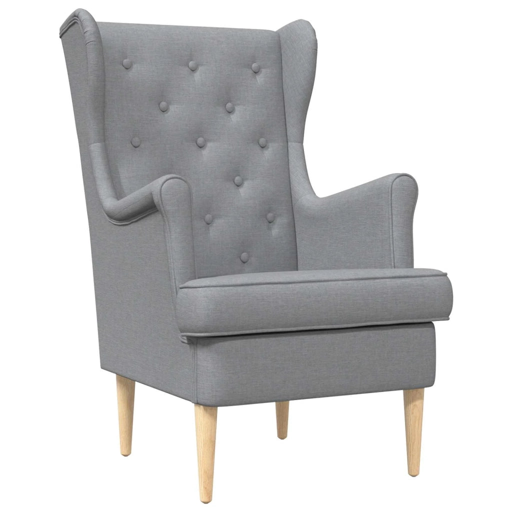 Poltrona Grigio Chiaro Tessuto 42029918