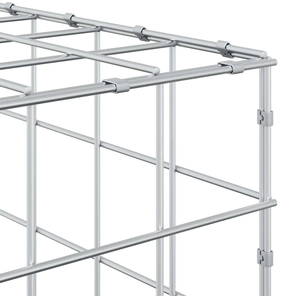Gabione con filo da 5 mm e rete da 5x5 cm 650x50x100 cm 3464263