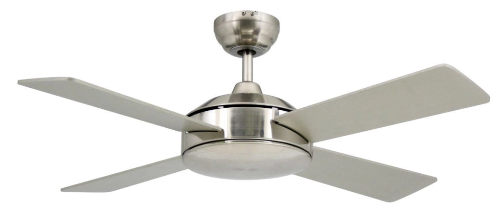 Vam Ventilatore da soffitto nichel sabbiato 102 cm con regolatore da parete a 4 velocità