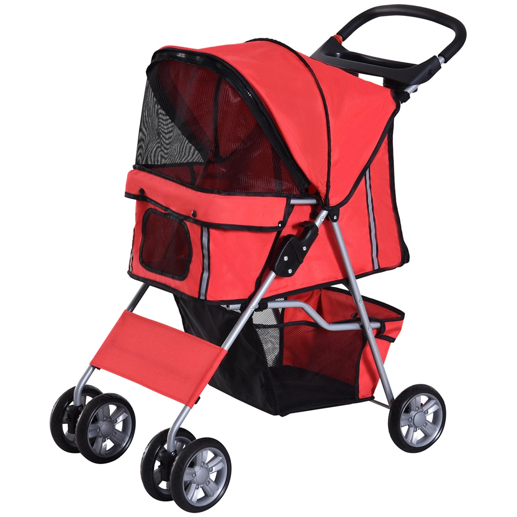 Carrello per cani pieghevole ¨C Minimal ¨C rosso