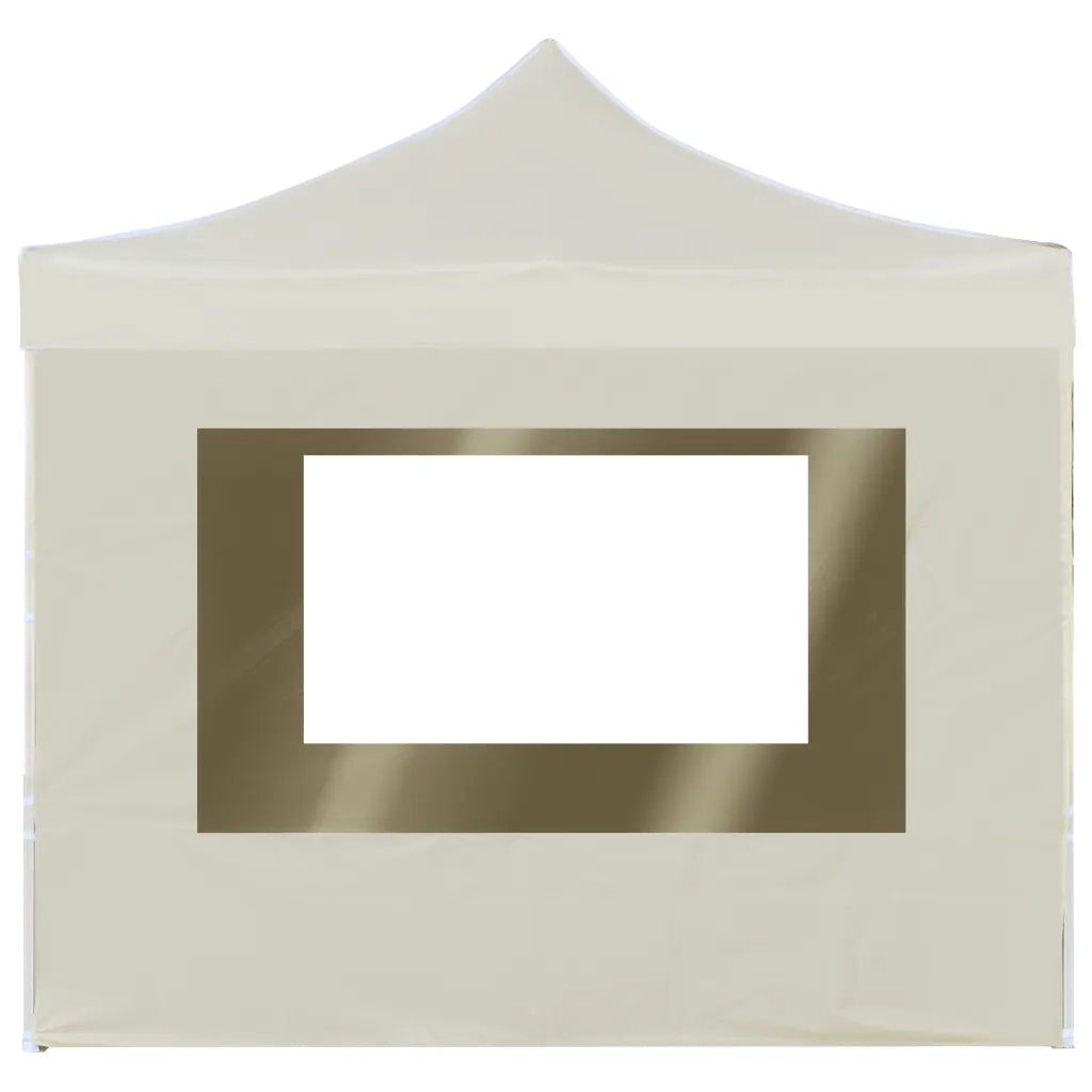 Gazebo | Pergolato Professionale Pieghevole Alluminio con Pareti 2x2m Crema