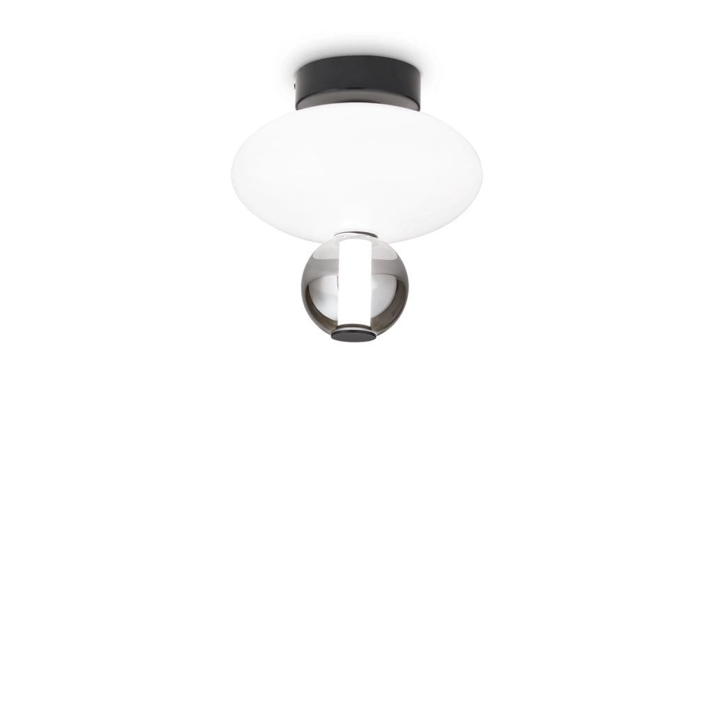 Plafoniera Contemporanea Lumiere Metallo Nero Led 18W 3000K Ip20