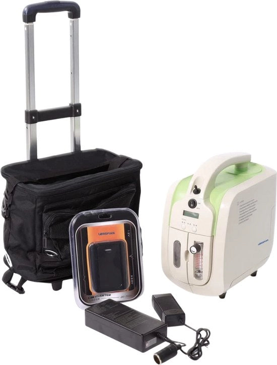Concentratore di ossigeno portatile - 1 l/min Macchina di ossigeno domestica 93% ± 3% - Alta purezza per anziani/donne in stato di gravidanza/bambini/donne in carriera