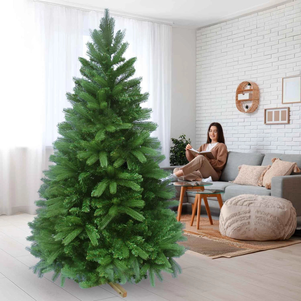Blitzen - Albero di Natale effetto realistico in PE e PVC ø125x240H, 1800 rami