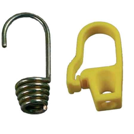 GANCIO PER TRECCIA ELASTICA IDEAL STAR In acciaio - 100 pezzi- IDEAL STAR