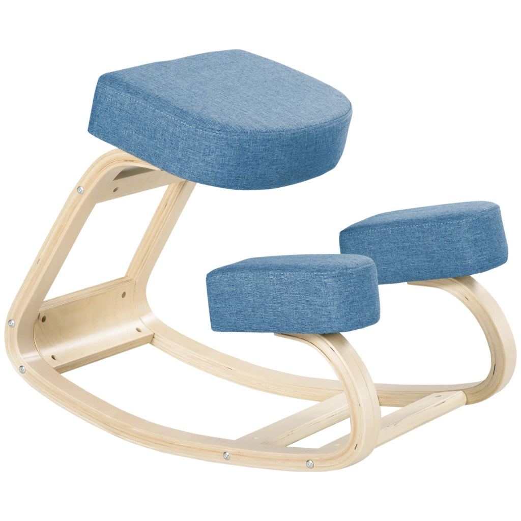 Sedia ergonomica ¨C zephmum ¨C blu, legno di betulla, 120 kg