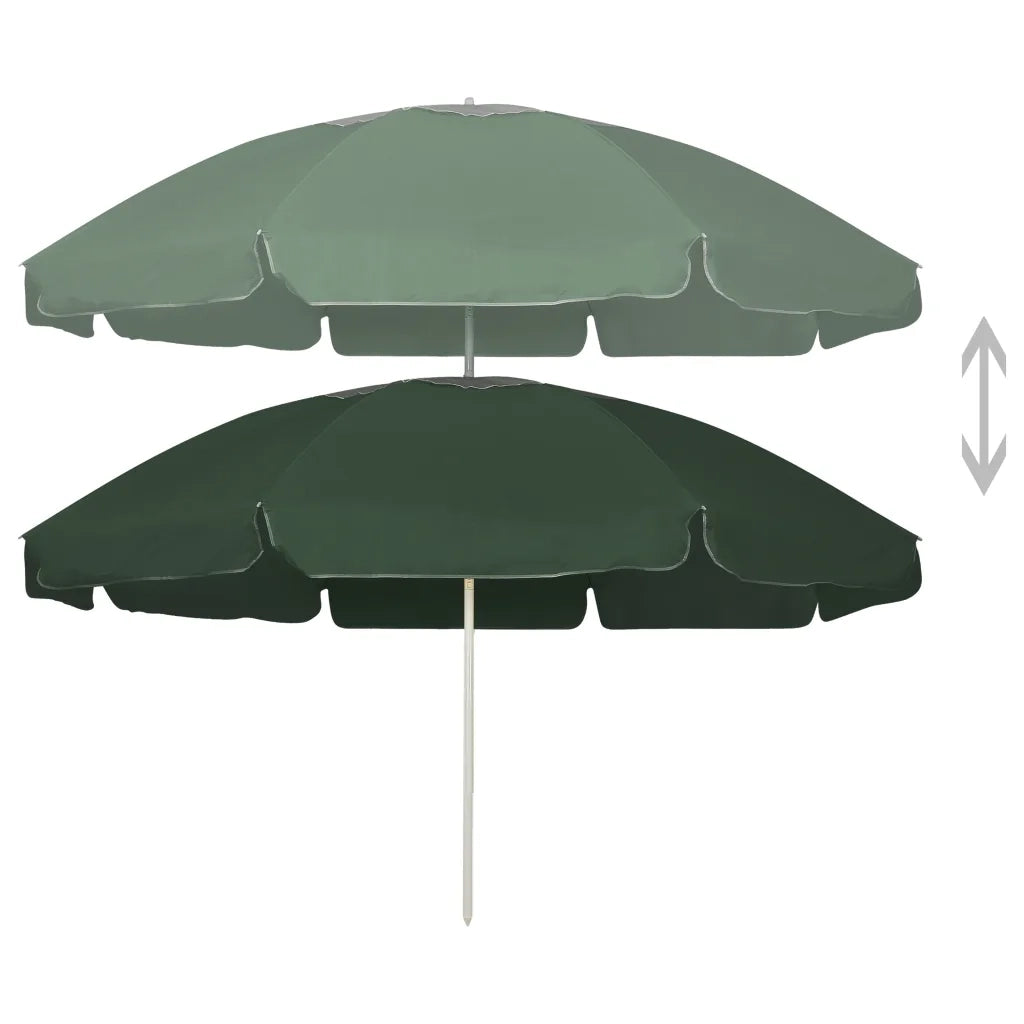 Ombrellone da Spiaggia-Ombrellone da mare Verde 240 cm 216240