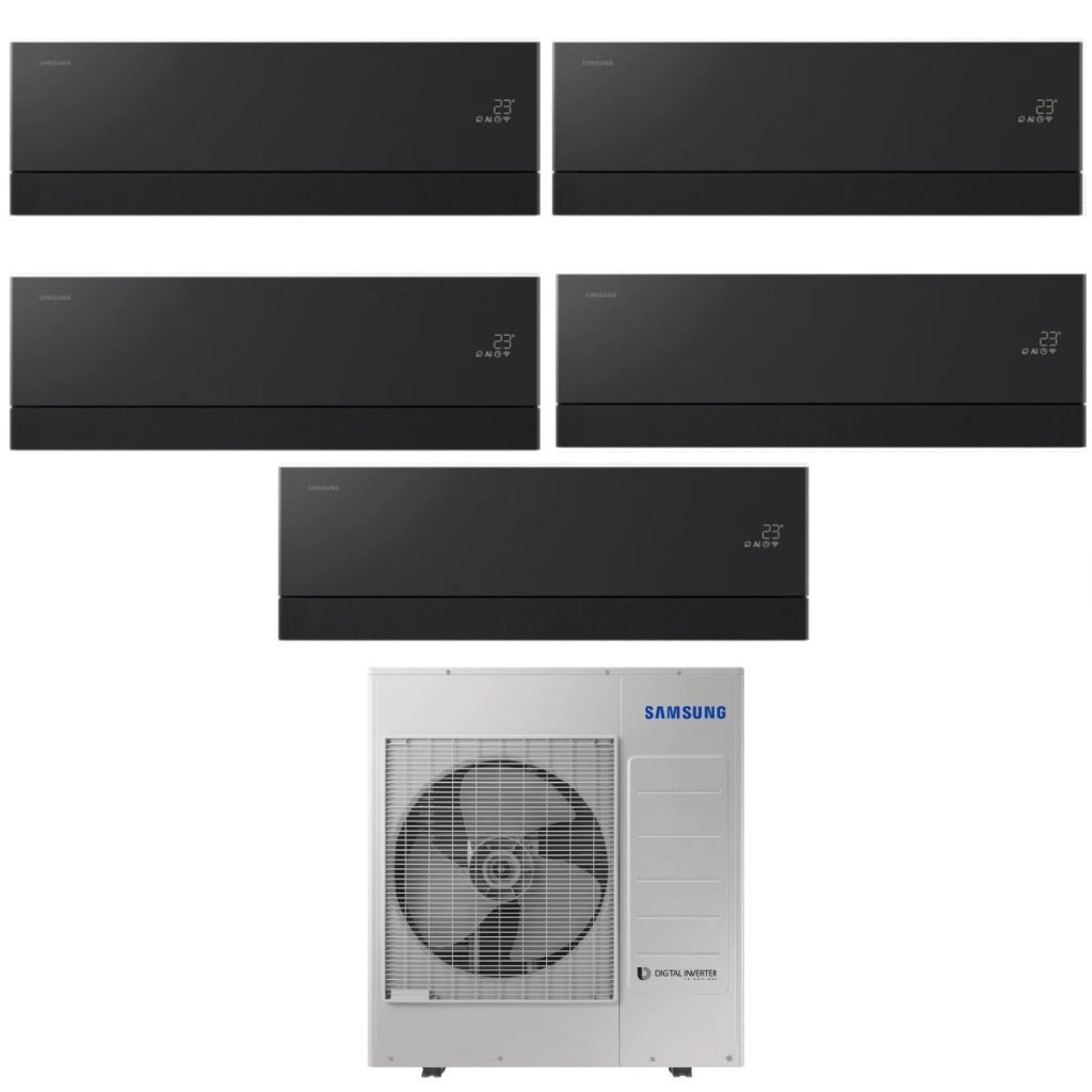 Condizionatore Penta Split Samsung WindFree Première Black 7+7+7+9+9 con AJ100TXJ5KG R-32 Wi-Fi Integrato