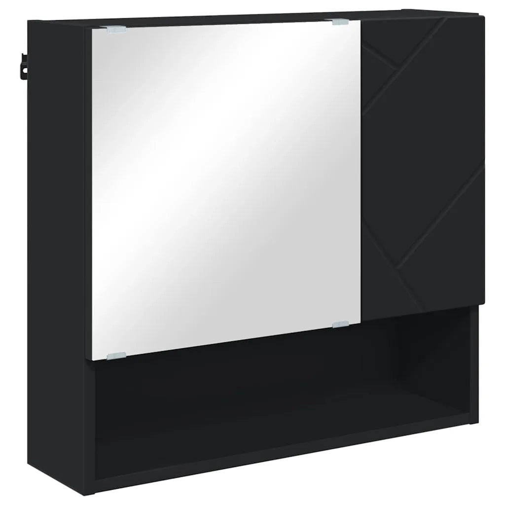 Set di mobili per il bagno Montaggio a parete 5 pcs Nero