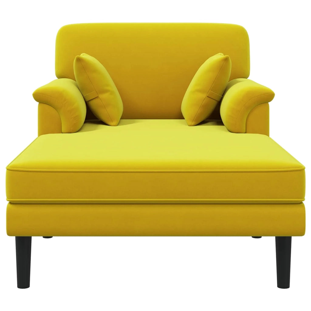 Chaise longue Giallo Velluto 42048047