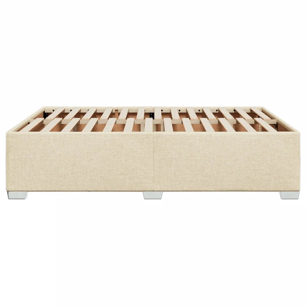 Giroletto senza Materasso Crema 140x200 cm in Tessuto