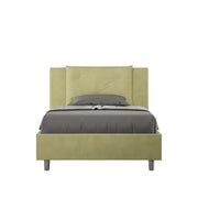 Letto Singolo 80x190 cm con Rete e Contenitore Appia Tè Verde