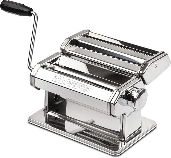 Macchina per la Pasta in Acciaio Inossidabile con Ruote di Alluminio 18 cm Manuale