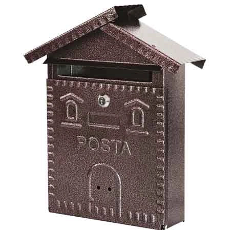 CASSETTA POSTALE 'RUSTICA' CASETTA mm 280x90x350h - Nera