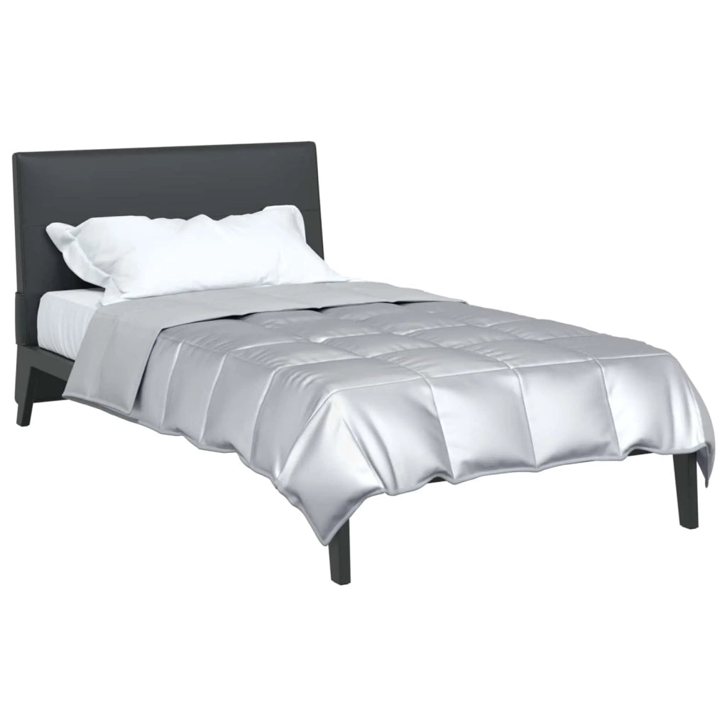Piumone | Duvet Completo Annuale Argento 140 x 220 cm Satin e Micropile