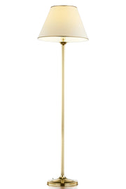 Lampada da terra ottone satinato ecru E27 15W Jupiter