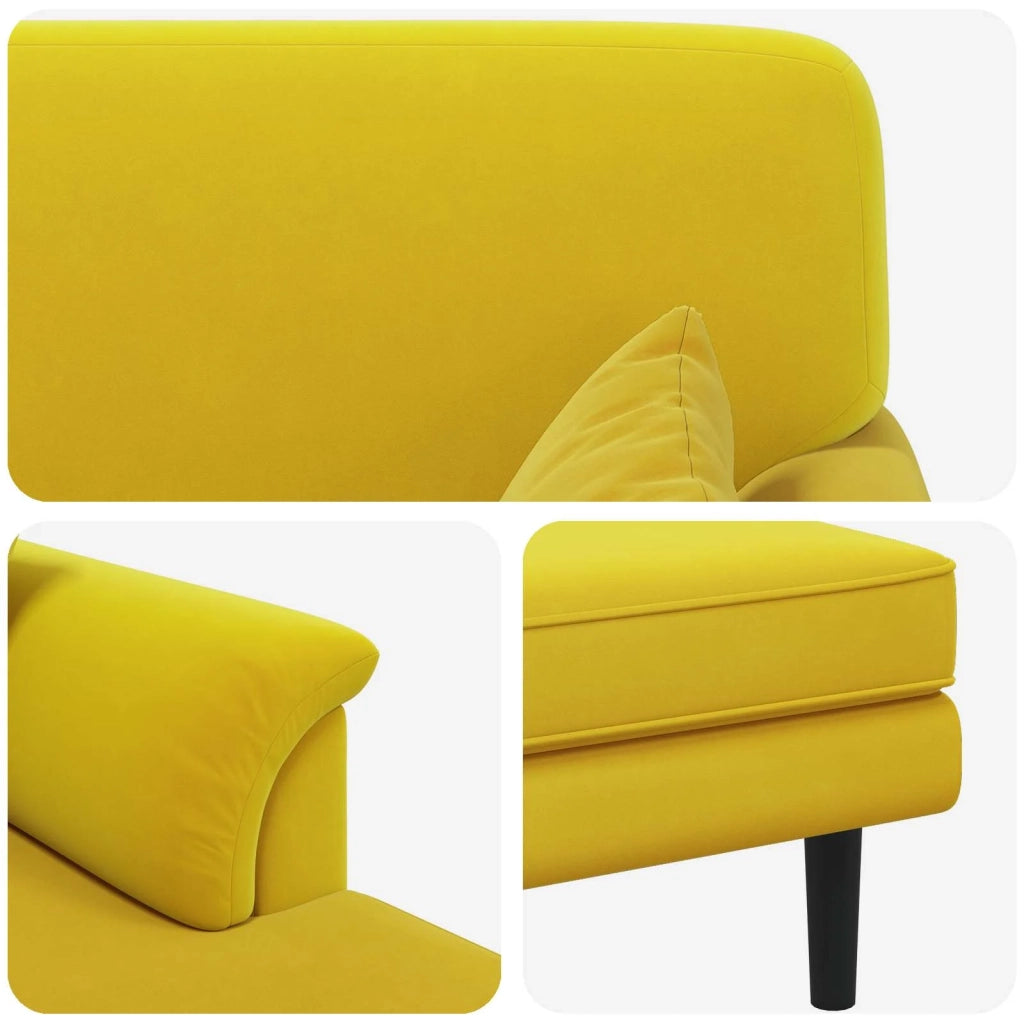 Chaise longue Giallo Velluto 42048047