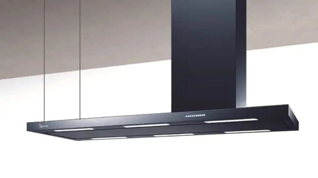 CAPPA ELEA PARETE cm120x60 camino Destro - Nera - 800 m3/h