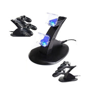 Trade Shop - Doppio Caricatore Joypad Playstation 4 Controller Ps4 Dualshock 2 Micro Usb -