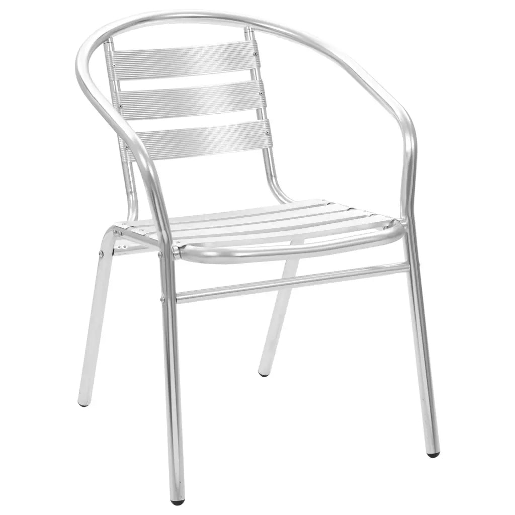 Set da Pranzo da Giardino 5 pz in Alluminio Argento 48720