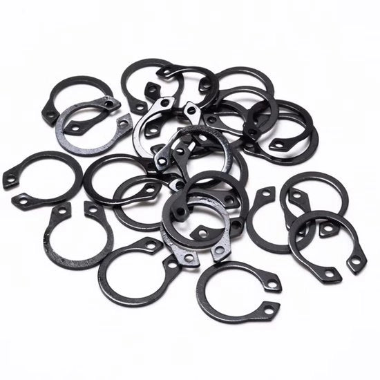 Circlip 55mm - Borchi esterni - Assortimento di borchi - Elemento di fissaggio - 6 pezzi - Acciaio manganese - Borchi
