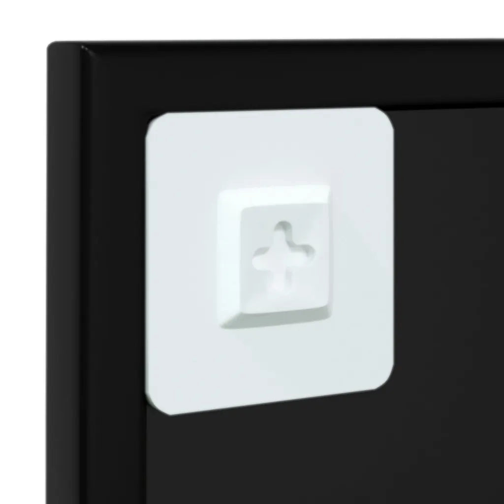 Specchio da Parete | Specchio decorativo Nero 60x60 cm in Metallo