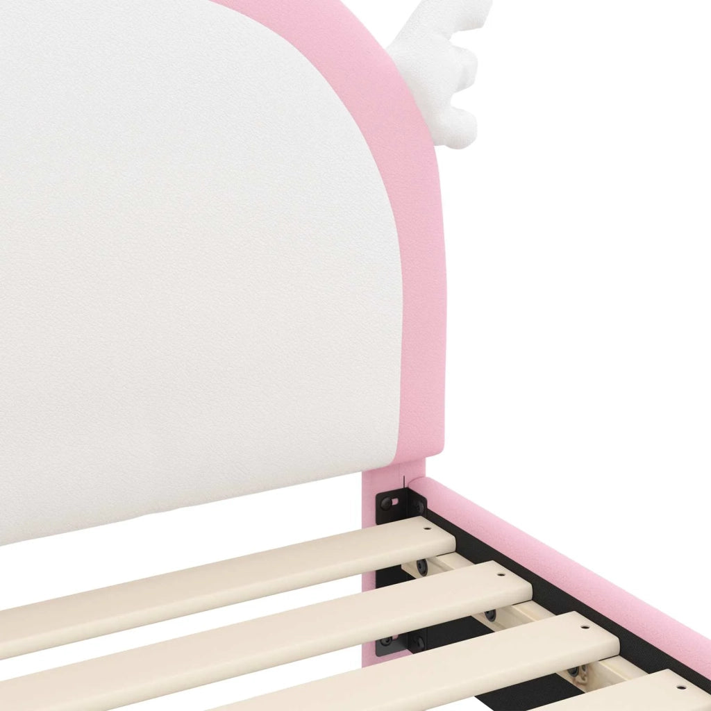 Struttura letto bambini con testata-Giroletto per bambini Rosa 90 x 200 cm PU 561000