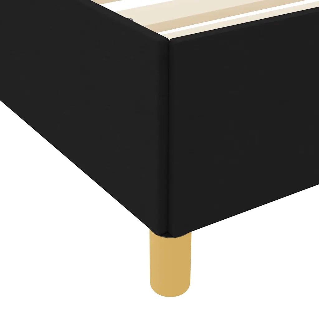 Struttura del letto con materasso Nero 90 x 200 cm Tessuto 3398908