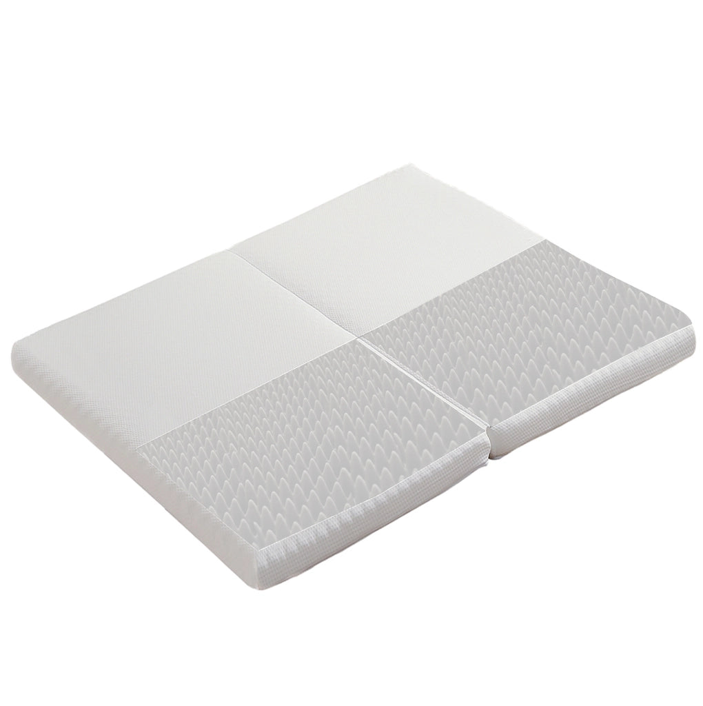 Materasso pieghevole H3 140x200x10 cm in schiuma; bianco