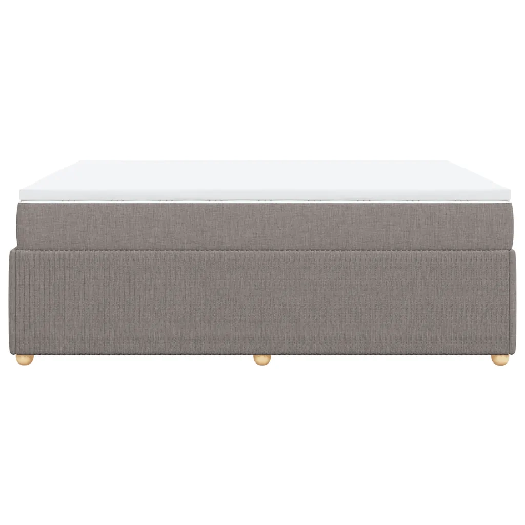 Giroletto a Molle con Materasso Tortora 160x200 cm in Tessuto 3285585