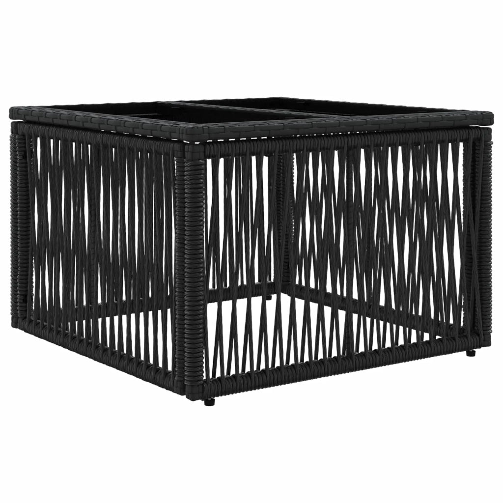 Set Divano da Giardino 14 pz Nero polyrattan 3434995