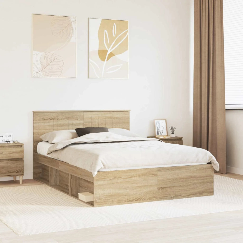 Letto matrimoniale | Letto per adulti | Struttura del letto Sonoma 140 x 190 cm Pino massello