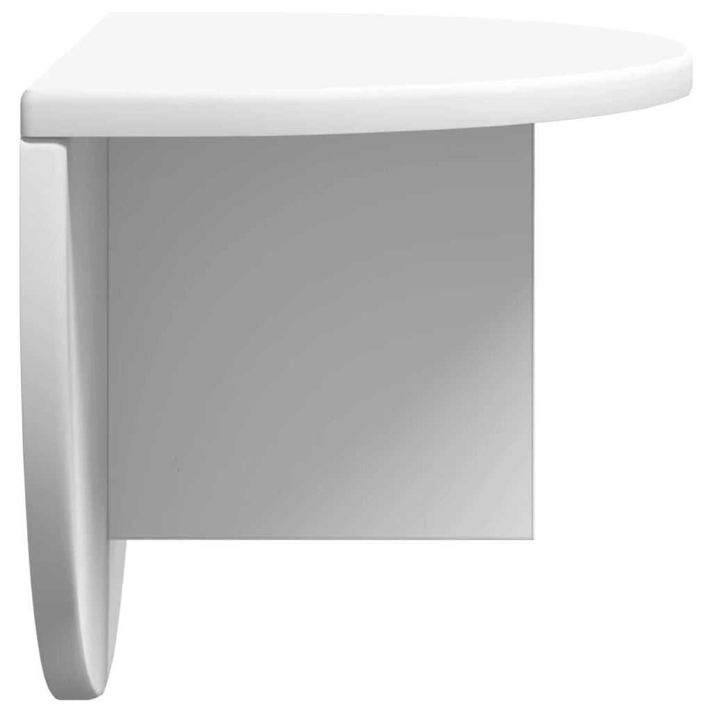 Scaffale da parete | Ripiano a parete | Mensola a parete Bianco 48 x 24 x 24 cm Legno multistrato