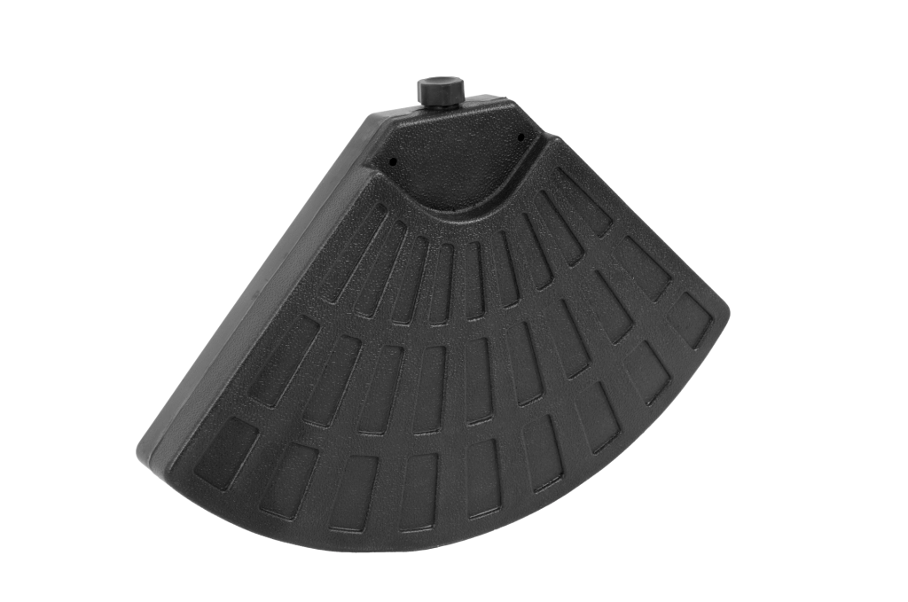 Base per Ombrellone Quadrata a 4 Piastre in Plastica PE Resistente per Ombrelloni da Giardino