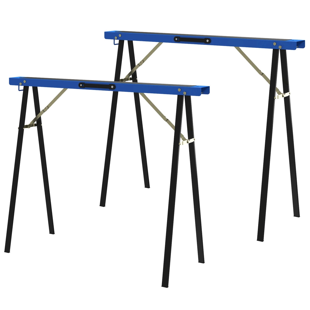 Cavalletto da falegname pieghevole ¨C Minimal ¨C Blu e Nero