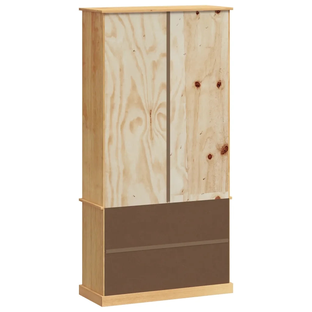 Libreria-Scaffale per Libri-Mobile di Stoccaggio VIGO 85x35x170 cm in Legno Massello di Pino