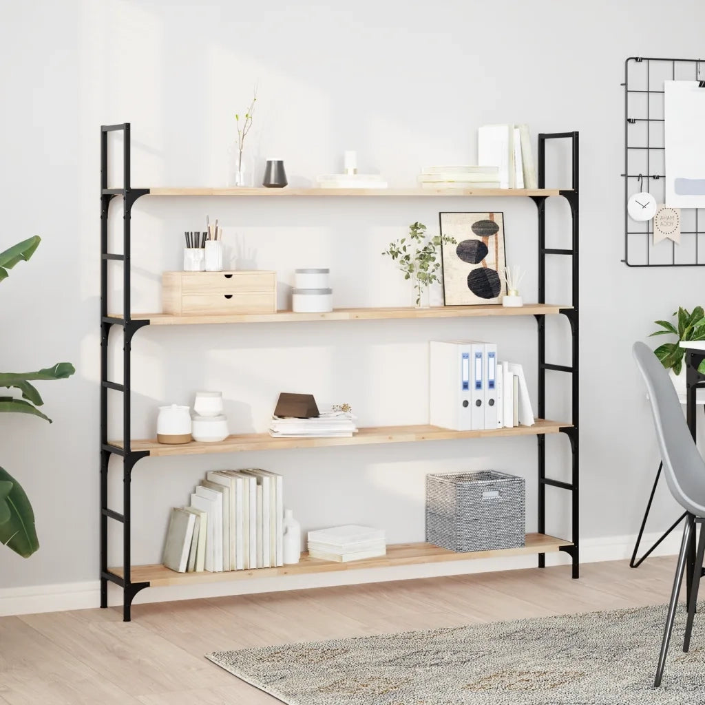 2 pz Mensole da Parete | Scaffali a Parete | Ripiano a parete 160x20x2 cm Legno Acacia Non Trattato