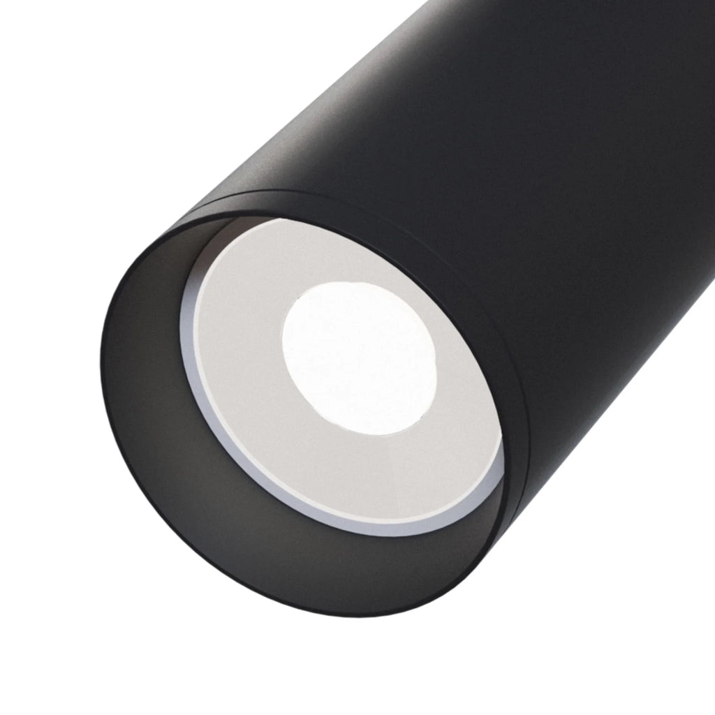 Maytoni Lampada da soffitto moderna Focus 1 luce GU10 nero metallo